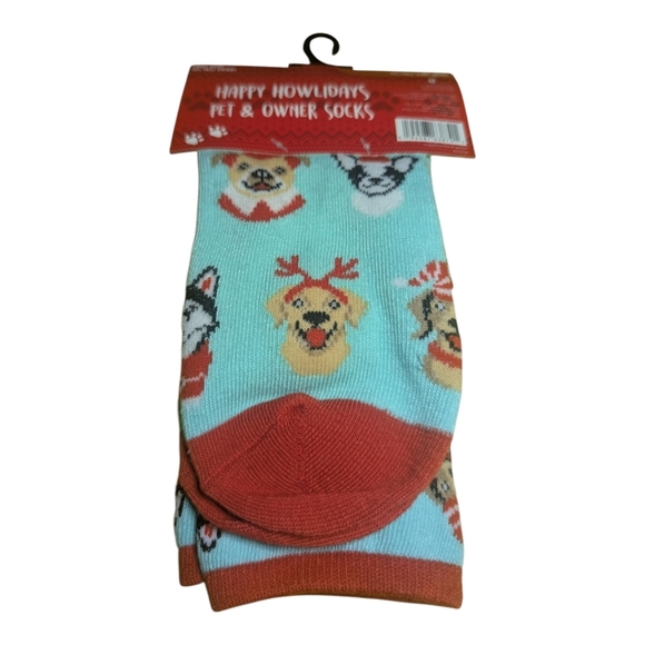 happy howlidays Other - Matching Happy Howliday owner & Pet Socks Red